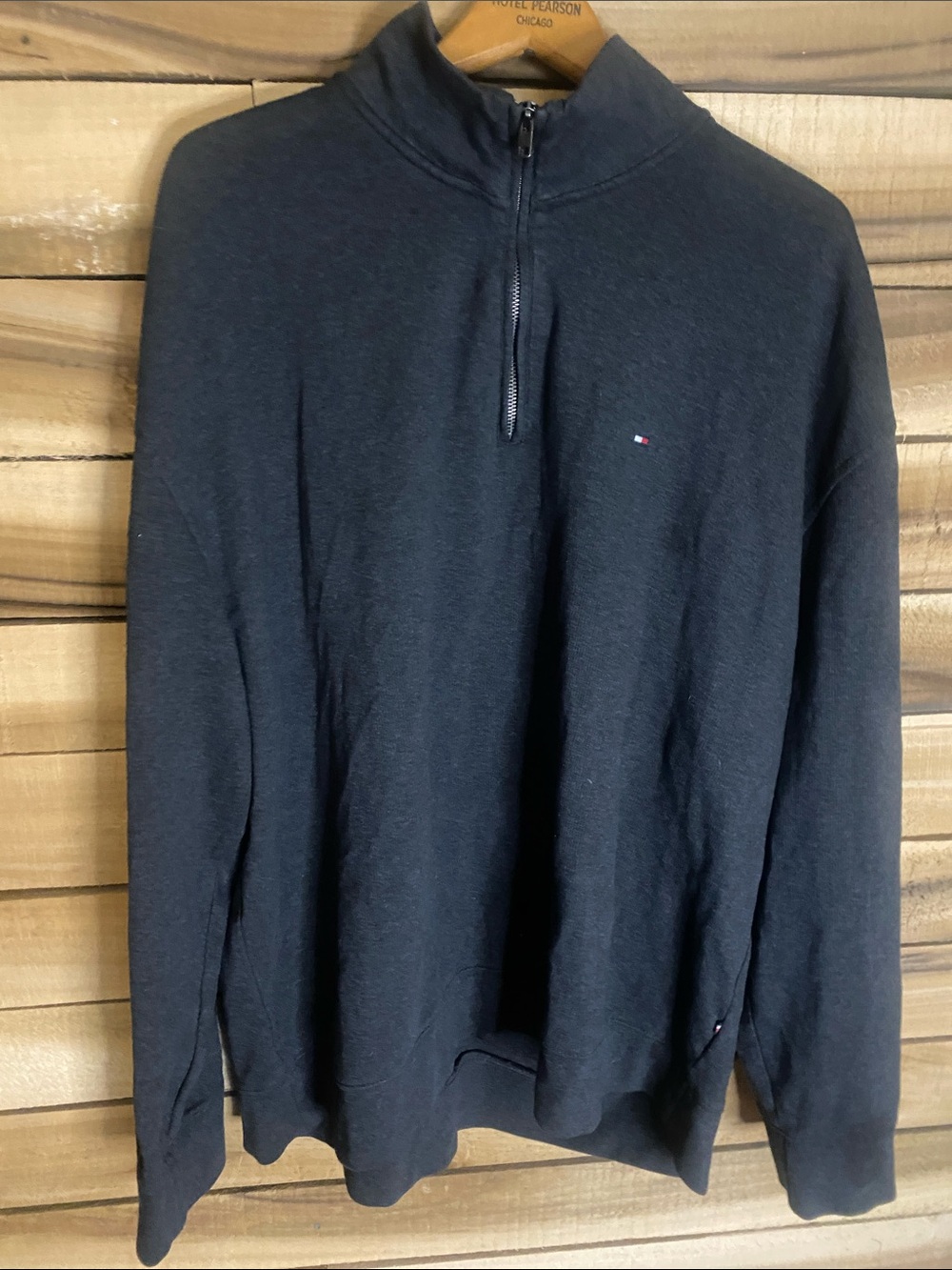 Tommy Hilfiger Men's gray Half-Zip Pullover Sweater size XXL
